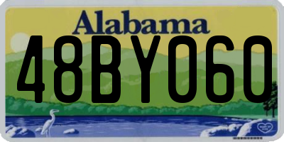 AL license plate 48BY060