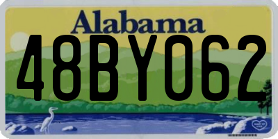 AL license plate 48BY062