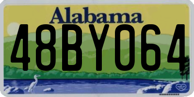 AL license plate 48BY064