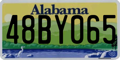 AL license plate 48BY065