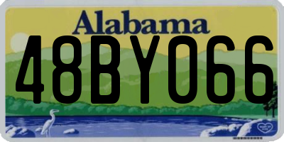 AL license plate 48BY066