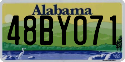 AL license plate 48BY071