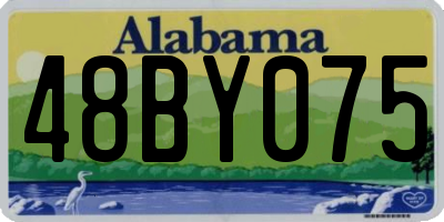 AL license plate 48BY075
