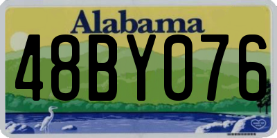 AL license plate 48BY076