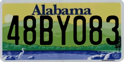 AL license plate 48BY083