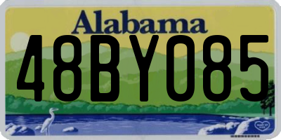 AL license plate 48BY085