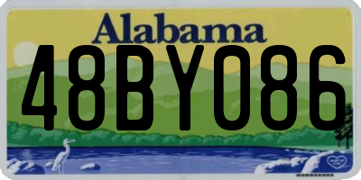 AL license plate 48BY086