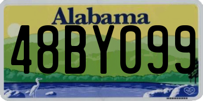 AL license plate 48BY099