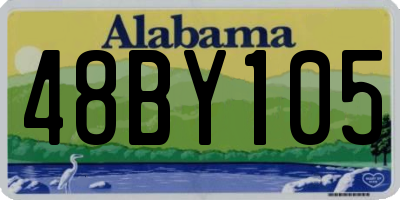 AL license plate 48BY105