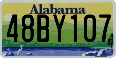 AL license plate 48BY107