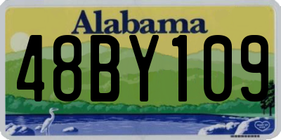 AL license plate 48BY109