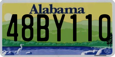AL license plate 48BY110