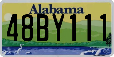 AL license plate 48BY111