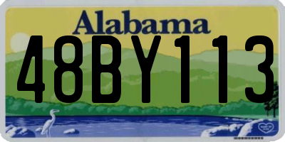AL license plate 48BY113