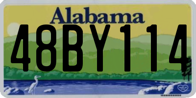 AL license plate 48BY114