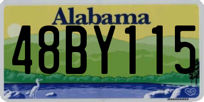 AL license plate 48BY115