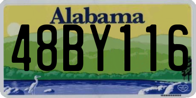 AL license plate 48BY116