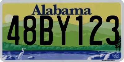 AL license plate 48BY123