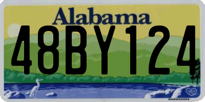 AL license plate 48BY124