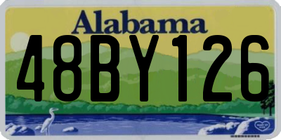 AL license plate 48BY126