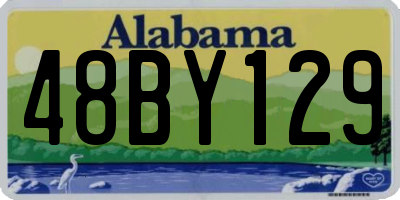 AL license plate 48BY129