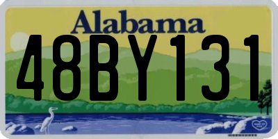 AL license plate 48BY131