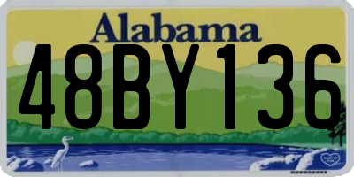 AL license plate 48BY136