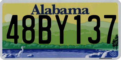 AL license plate 48BY137