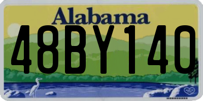 AL license plate 48BY140