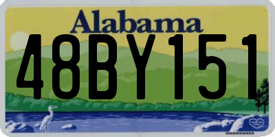 AL license plate 48BY151