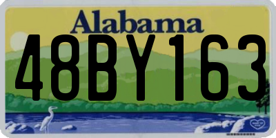 AL license plate 48BY163