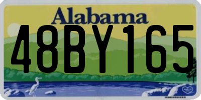 AL license plate 48BY165