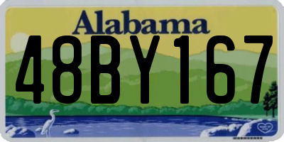 AL license plate 48BY167