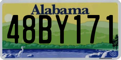 AL license plate 48BY171