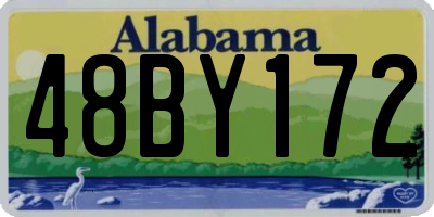 AL license plate 48BY172