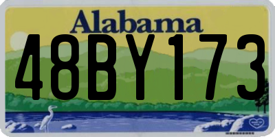 AL license plate 48BY173