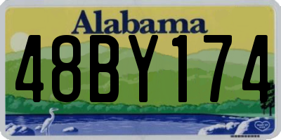 AL license plate 48BY174