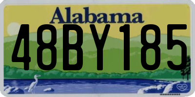 AL license plate 48BY185