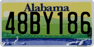 AL license plate 48BY186