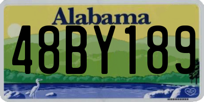 AL license plate 48BY189