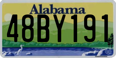 AL license plate 48BY191
