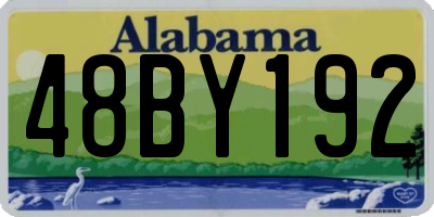 AL license plate 48BY192