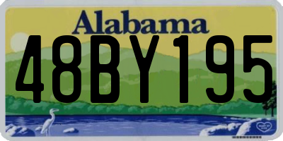 AL license plate 48BY195