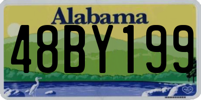 AL license plate 48BY199