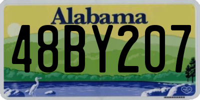 AL license plate 48BY207