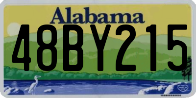 AL license plate 48BY215