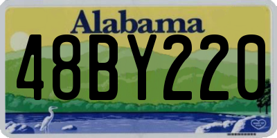 AL license plate 48BY220