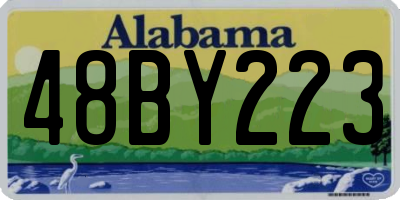 AL license plate 48BY223