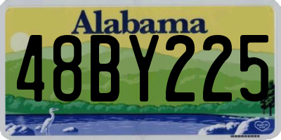 AL license plate 48BY225