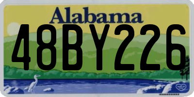 AL license plate 48BY226